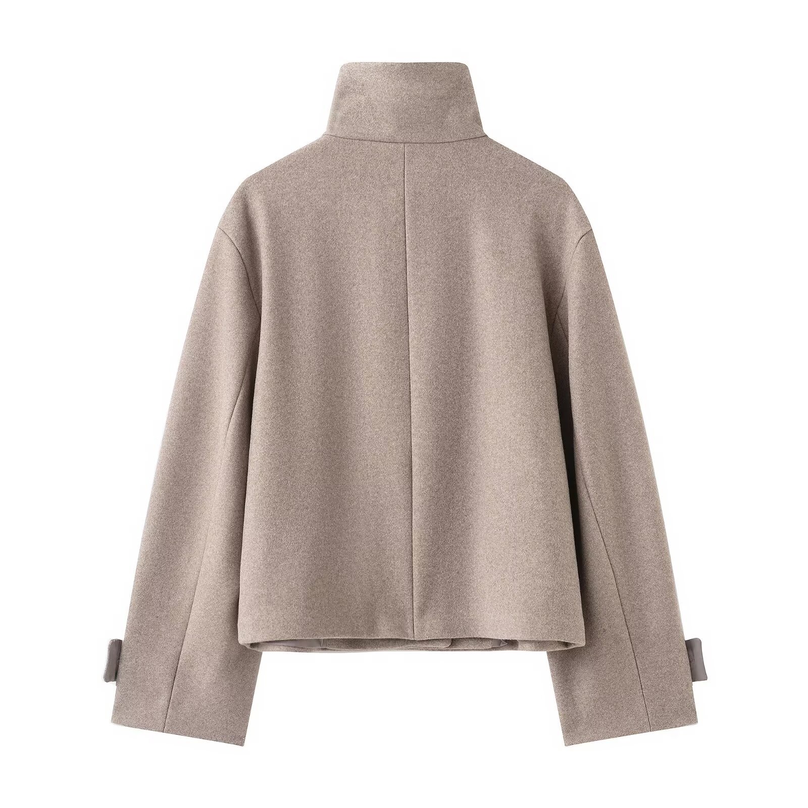 Kall Shopping Kall Shopping Asymmetric Buttoned Wool Blend Jacket